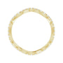 Sapphire Row Natural Diamond French-Set Wave Eternity Band - 14K Yellow Gold, 7.5 (view 2)