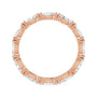 Sapphire Row Natural Diamond Petite Marquise Eternity Band - 14K Rose Gold, 4.5 × 2.5 mm, 5 (view 2)
