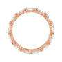 Sapphire Row Natural Diamond Petite Marquise Eternity Band - 14K Rose Gold, 4.5 × 2.5 mm, 6 (view 2)