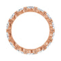 Sapphire Row Natural Diamond Petite Marquise Eternity Band - 14K Rose Gold, 4.5 × 2.5 mm, 7 (view 2)