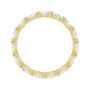 Sapphire Row Natural Diamond Petite Marquise Eternity Band - 14K Yellow Gold, 4 × 2 mm, 6.5 (view 2)
