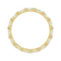 Sapphire Row Natural Diamond Petite Marquise Eternity Band - 14K Yellow Gold, 4 × 2 mm, 7.5 (view 2)
