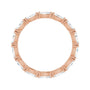 Sapphire Row Natural Diamond Petite Marquise Eternity Band - 14K Rose Gold, 4 × 2 mm, 5.5 (view 2)