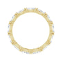 Sapphire Row Natural Diamond Petite Marquise Eternity Band - 14K Yellow Gold, 4 × 2 mm, 4 (view 2)