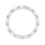 Sapphire Row Natural Diamond Petite Marquise Eternity Band - Platinum, 4.3 × 2.25 mm, 4.5 (view 2)
