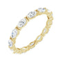 Sapphire Row Natural Diamond Petite Marquise Eternity Band - 14K Yellow Gold, 4.5 × 2.5 mm, 8