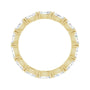 Sapphire Row Natural Diamond Petite Marquise Eternity Band - 14K Yellow Gold, 4.3 × 2.25 mm, 5.5 (view 2)