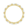 Sapphire Row Natural Diamond Petite Marquise Eternity Band - 14K Yellow Gold, 4.3 × 2.25 mm, 7.5 (view 2)