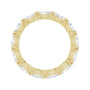 Sapphire Row Natural Diamond Petite Marquise Eternity Band - 14K Yellow Gold, 4.5 × 2.5 mm, 4.5 (view 2)
