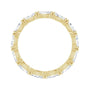 Sapphire Row Natural Diamond Petite Marquise Eternity Band - 14K Yellow Gold, 4.5 × 2.5 mm, 5.5 (view 2)