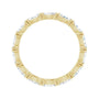Sapphire Row Natural Diamond Petite Marquise Eternity Band - 14K Yellow Gold, 4.5 × 2.5 mm, 7.5 (view 2)