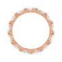 Sapphire Row Natural Diamond Petite Marquise Eternity Band - 14K Rose Gold, 4.3 × 2.25 mm, 4.5 (view 2)