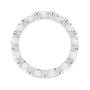 Sapphire Row Natural Diamond Petite Marquise Eternity Band - 14K White Gold, 4.5 × 2.5 mm, 4.5 (view 2)