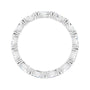 Sapphire Row Natural Diamond Petite Marquise Eternity Band - 14K White Gold, 4.5 × 2.5 mm, 5.5 (view 2)