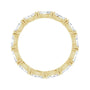 Sapphire Row Natural Diamond Petite Marquise Eternity Band - 14K Yellow Gold, 4.3 × 2.25 mm, 5 (view 2)