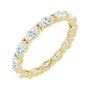 Sapphire Row Natural Diamond Petite Marquise Eternity Band - 14K Yellow Gold, 4.3 × 2.25 mm, 6