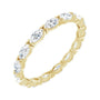 Sapphire Row Natural Diamond Petite Marquise Eternity Band - 14K Yellow Gold, 4.3 × 2.25 mm, 8