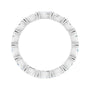 Sapphire Row Natural Diamond Petite Marquise Eternity Band - Platinum, 4 × 2 mm, 4.5 (view 2)