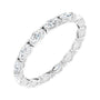 Sapphire Row Natural Diamond Petite Marquise Eternity Band - Platinum, 4 × 2 mm, 6.5