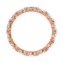 Sapphire Row Natural Diamond Petite Marquise Eternity Band - 14K Rose Gold, 4.3 × 2.25 mm, 7 (view 2)