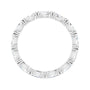 Sapphire Row Natural Diamond Petite Marquise Eternity Band - Platinum, 4.5 × 2.5 mm, 6 (view 2)
