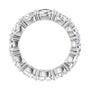Sapphire Row Natural Diamond Petite Oval Eternity Band - 14K White Gold, 6 × 4 mm, 7 (view 2)