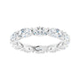 Sapphire Row Natural Diamond Petite Oval Eternity Band - Platinum, 5 × 3 mm, 5.5 (view 3)