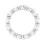 Sapphire Row Natural Diamond Petite Oval Eternity Band - Platinum, 5 × 3 mm, 6 (view 2)