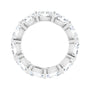 Sapphire Row Natural Diamond Petite Oval Eternity Band - Platinum, 6 × 4 mm, 5 (view 2)