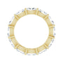 Sapphire Row Natural Diamond Petite Oval Eternity Band - 14K Yellow Gold, 5 × 3 mm, 4 (view 2)
