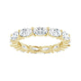 Sapphire Row Natural Diamond Petite Oval Eternity Band - 14K Yellow Gold, 5 × 3 mm, 6 (view 3)