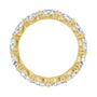 Sapphire Row Natural Diamond Petite Oval Eternity Band - 14K Yellow Gold, 5 × 3 mm, 7 (view 2)