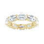 Sapphire Row Natural Diamond Petite Oval Eternity Band - 14K Yellow Gold, 6 × 4 mm, 4 (view 3)