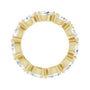 Sapphire Row Natural Diamond Petite Pear Eternity Band - 14K Yellow Gold, 5.5 × 3.5 mm, 6 (view 2)