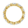 Sapphire Row Natural Diamond Petite Pear Eternity Band - 14K Yellow Gold, 5.5 × 3.5 mm, 7 (view 2)