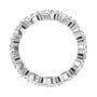 Sapphire Row Natural Diamond Petite Pear Eternity Band - Platinum, 5 × 3 mm, 7 (view 2)