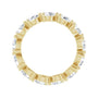 Sapphire Row Natural Diamond Petite Pear Eternity Band - 14K Yellow Gold, 4 × 3 mm, 5 (view 2)