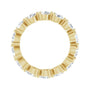 Sapphire Row Natural Diamond Petite Pear Eternity Band - 14K Yellow Gold, 4 × 3 mm, 6 (view 2)