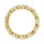 Sapphire Row Natural Diamond Petite Pear Eternity Band - 14K Yellow Gold, 5 × 3 mm, 7 (view 2)