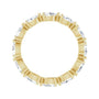 Sapphire Row Natural Diamond Petite Pear Eternity Band - 14K Yellow Gold, 5 × 3 mm, 8 (view 2)
