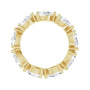 Sapphire Row Natural Diamond Petite Pear Eternity Band - 14K Yellow Gold, 6 × 4 mm, 5 (view 2)