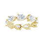 Sapphire Row Natural Diamond Petite Pear Eternity Band - 14K Yellow Gold, 6 × 4 mm, 5 (view 3)
