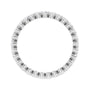 Sapphire Row Natural Diamond Petite Round Eternity Band - 14K White Gold, 2 mm (view 2)