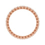 Sapphire Row Natural Diamond Petite Round Eternity Band - 14K Rose Gold, 1.7 mm (view 2)