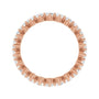Sapphire Row Natural Diamond Petite Round Eternity Band - 14K Rose Gold, 2.5 mm (view 2)