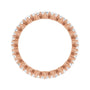 Sapphire Row Natural Diamond Petite Round Eternity Band - 14K Rose Gold, 2.8 mm (view 2)