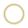 Sapphire Row Natural Diamond Petite Round Eternity Band - 14K Yellow Gold, 2 mm (view 2)