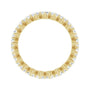 Sapphire Row Natural Diamond Petite Round Eternity Band - 14K Yellow Gold, 3 mm (view 2)