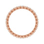 Sapphire Row Natural Diamond Petite Round Eternity Band - 14K Rose Gold, 2 mm (view 2)