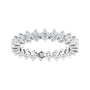 Sapphire Row Natural Diamond Petite Round Eternity Band - Platinum, 2.25 mm (view 3)